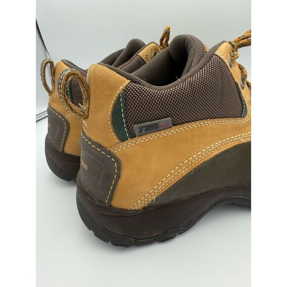 L.L. Bean Mens Tan Brown Leather Low Waterproof Dri Lex Duck Boots Size 10 - Picture 6 of 9